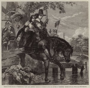 Jane Lane helpt Karel II te ontsnappen na de Slag bij Worcester